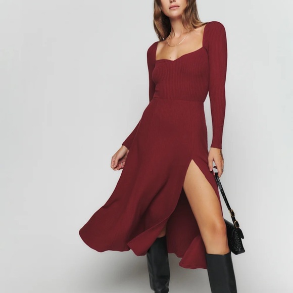 Reformation Dresses & Skirts - Reformation Banks Knit Long Sleeve Dress